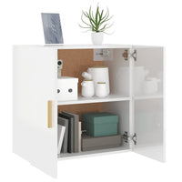 Thumbnail for Wandschrank Hochglanz-Weiß 60x30x60 cm Holzwerkstoff