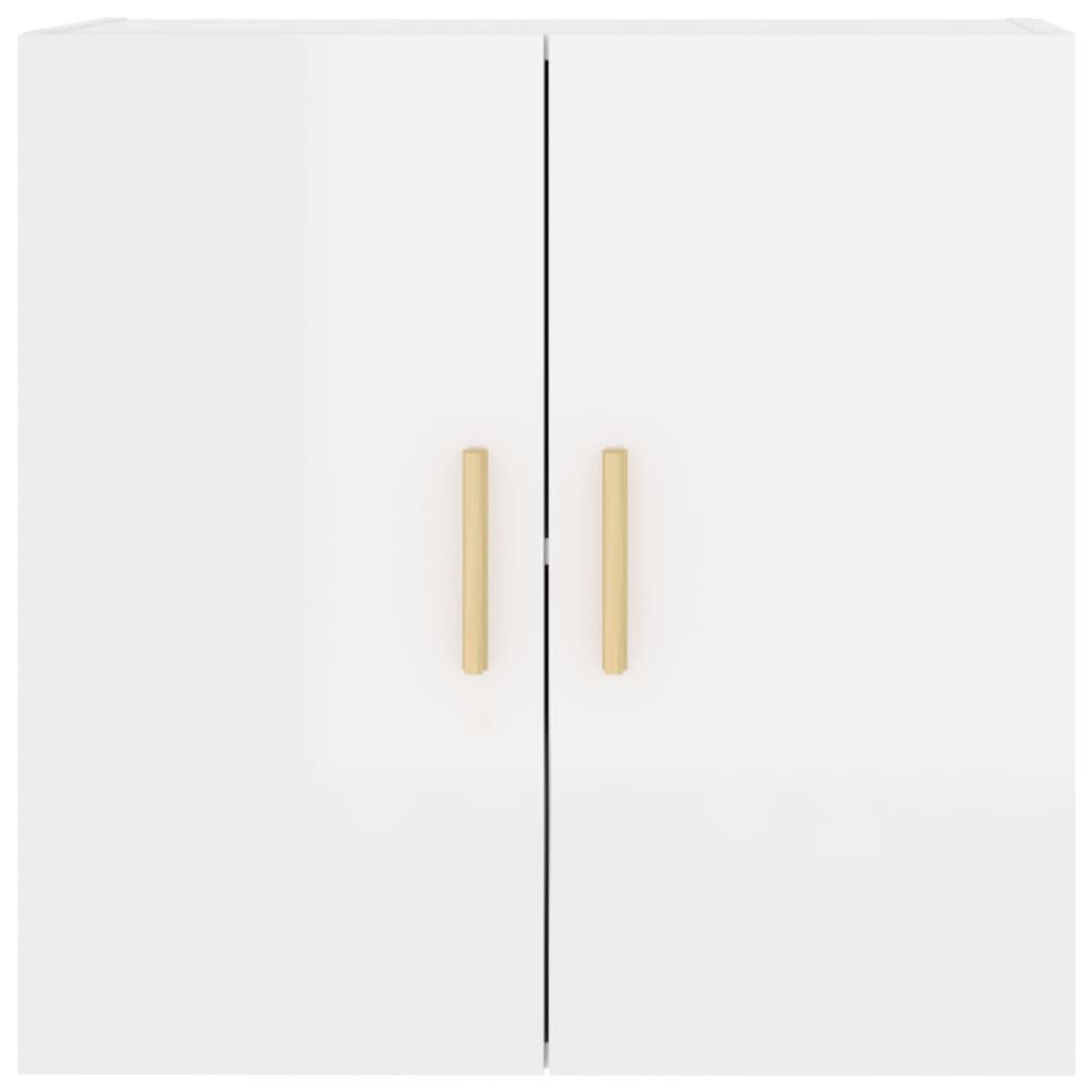 Wandschrank Hochglanz-Weiß 60x30x60 cm Holzwerkstoff