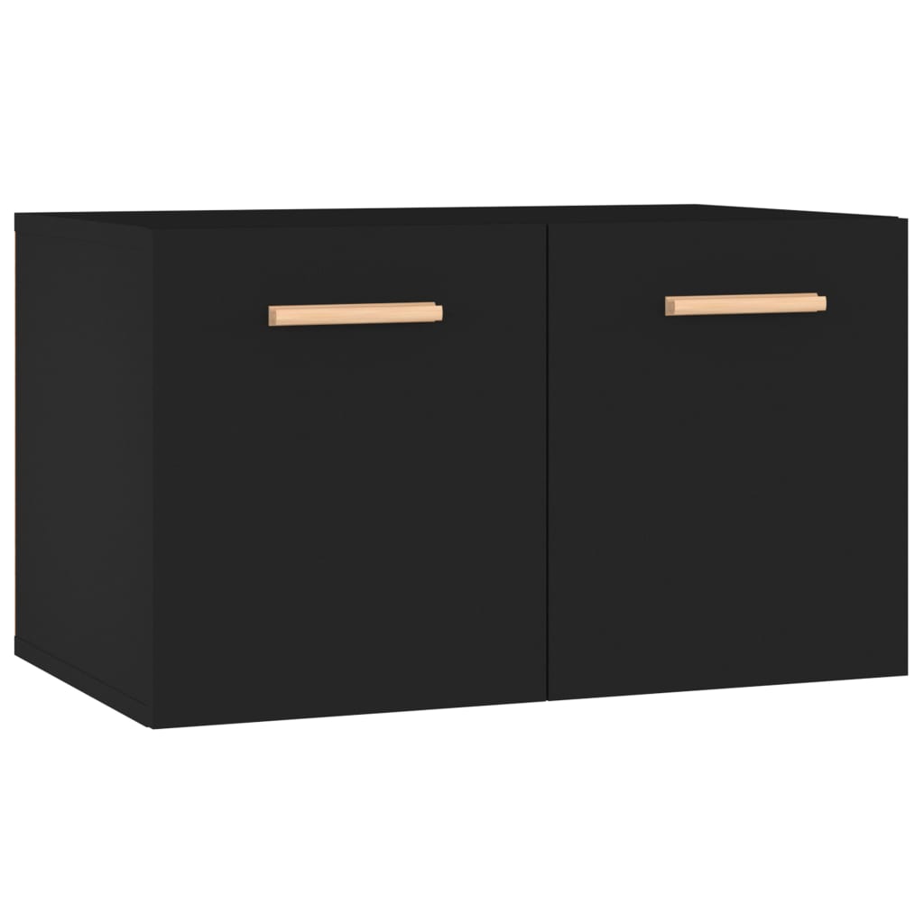 Wandschrank Schwarz 60x36,5x35 cm Holzwerkstoff