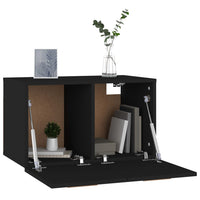Thumbnail for Wandschrank Schwarz 60x36,5x35 cm Holzwerkstoff