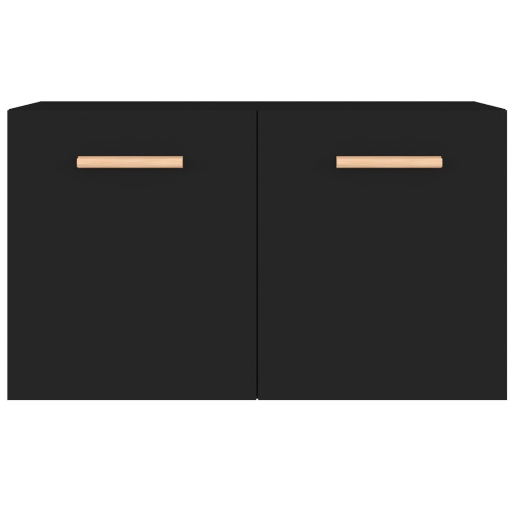 Wandschrank Schwarz 60x36,5x35 cm Holzwerkstoff