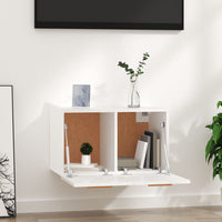 Thumbnail for Wandschrank Hochglanz-Weiß 60x36,5x35 cm Holzwerkstoff