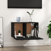 Thumbnail for Wandschrank Schwarz 60x36,5x35 cm Holzwerkstoff