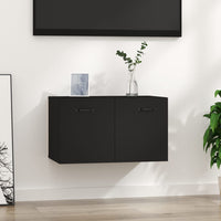 Thumbnail for Wandschrank Schwarz 60x36,5x35 cm Holzwerkstoff