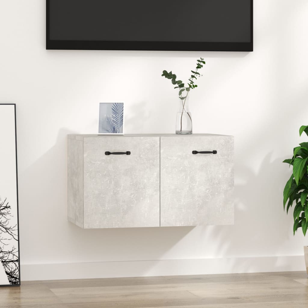 Wandschrank Betongrau 60x36,5x35 cm Holzwerkstoff
