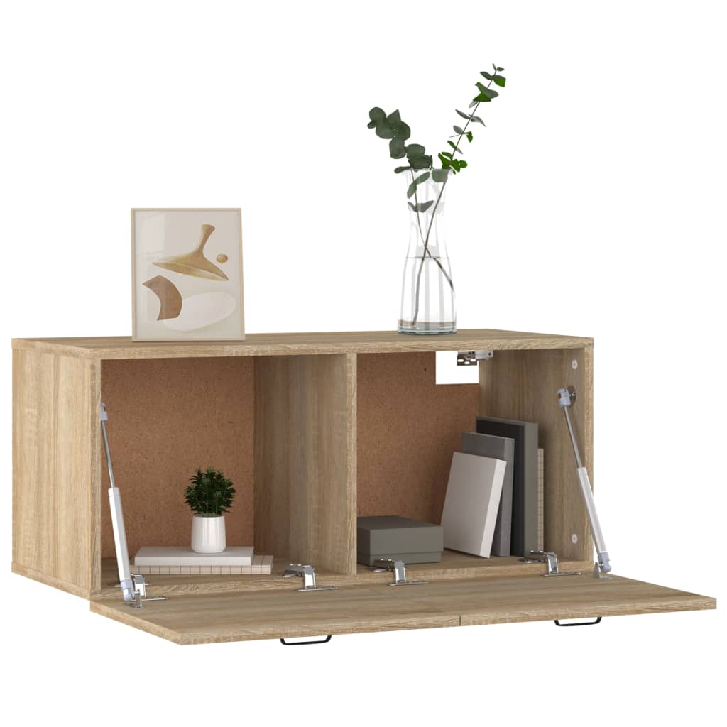 Wandschrank Sonoma-Eiche 80x35x36,5 cm Holzwerkstoff