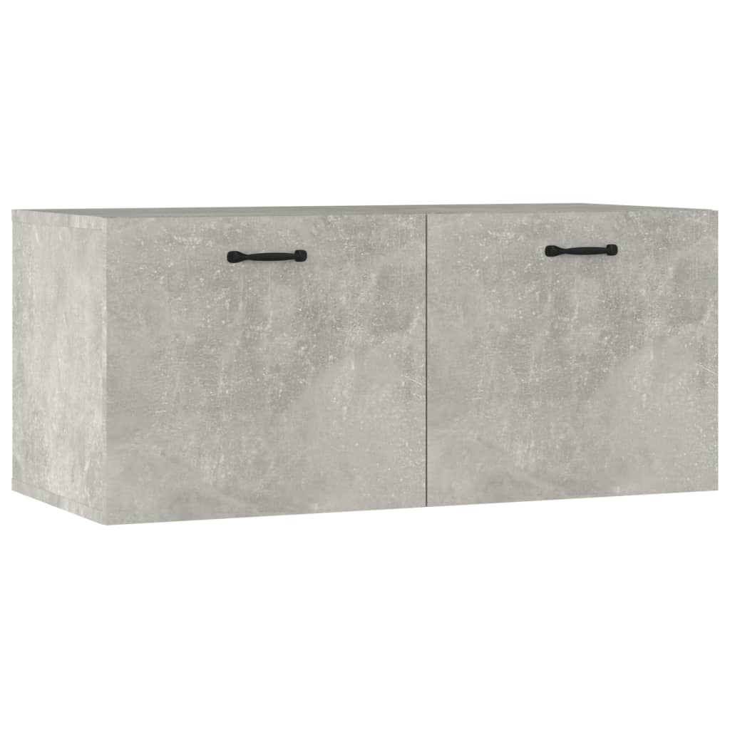 Wandschrank Betongrau 80x35x36,5 cm Holzwerkstoff