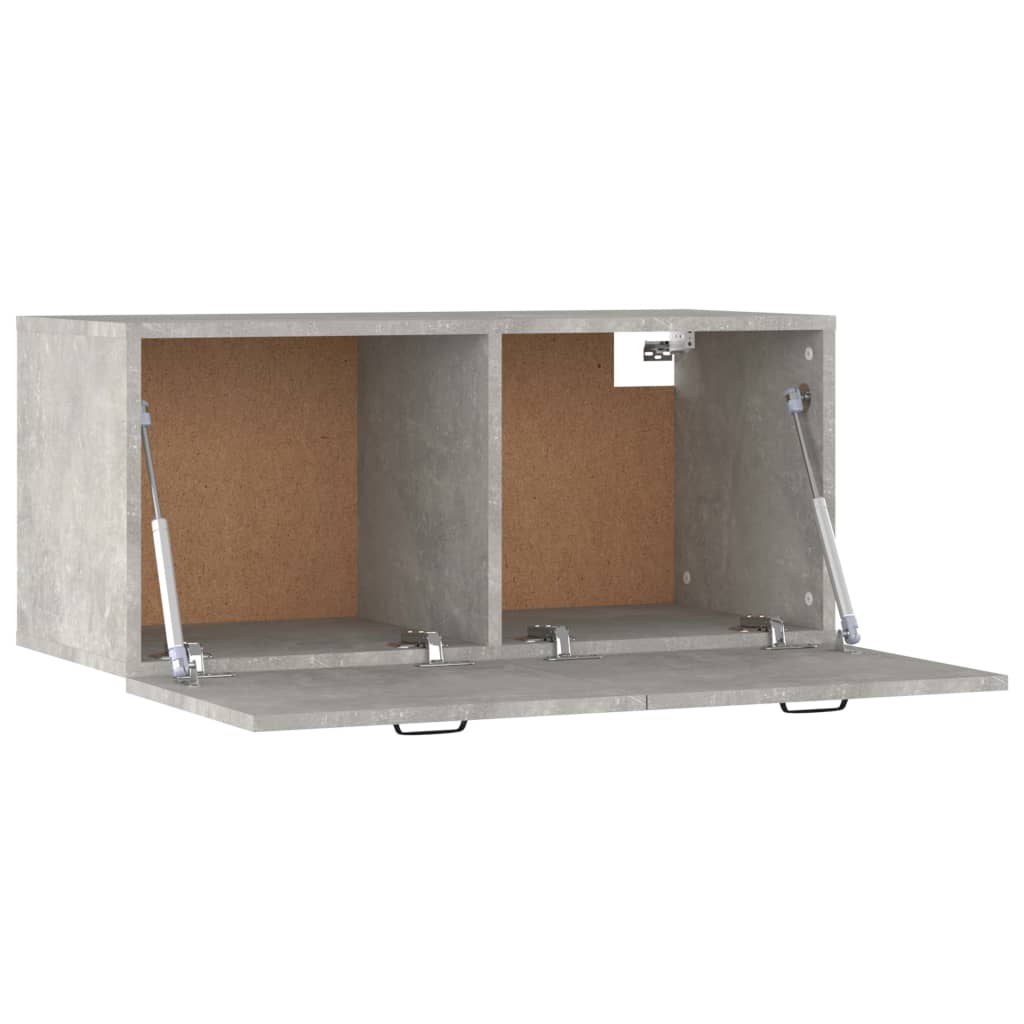 Wandschrank Betongrau 80x35x36,5 cm Holzwerkstoff