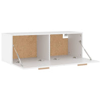 Thumbnail for Wandschrank Weiß 100x36,5x35 cm Holzwerkstoff