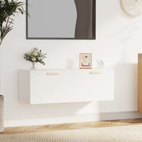 Thumbnail for Wandschrank Weiß 100x36,5x35 cm Holzwerkstoff