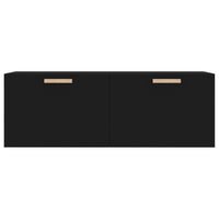 Thumbnail for Wandschrank Schwarz 100x36,5x35 cm Holzwerkstoff