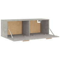Thumbnail for Wandschrank Betongrau 100x36,5x35 cm Holzwerkstoff