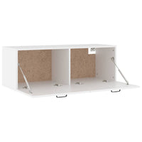 Thumbnail for Wandschrank Weiß 100x36,5x35 cm Holzwerkstoff