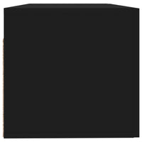 Thumbnail for Wandschrank Schwarz 100x36,5x35 cm Holzwerkstoff