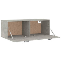 Thumbnail for Wandschrank Betongrau 100x36,5x35 cm Holzwerkstoff