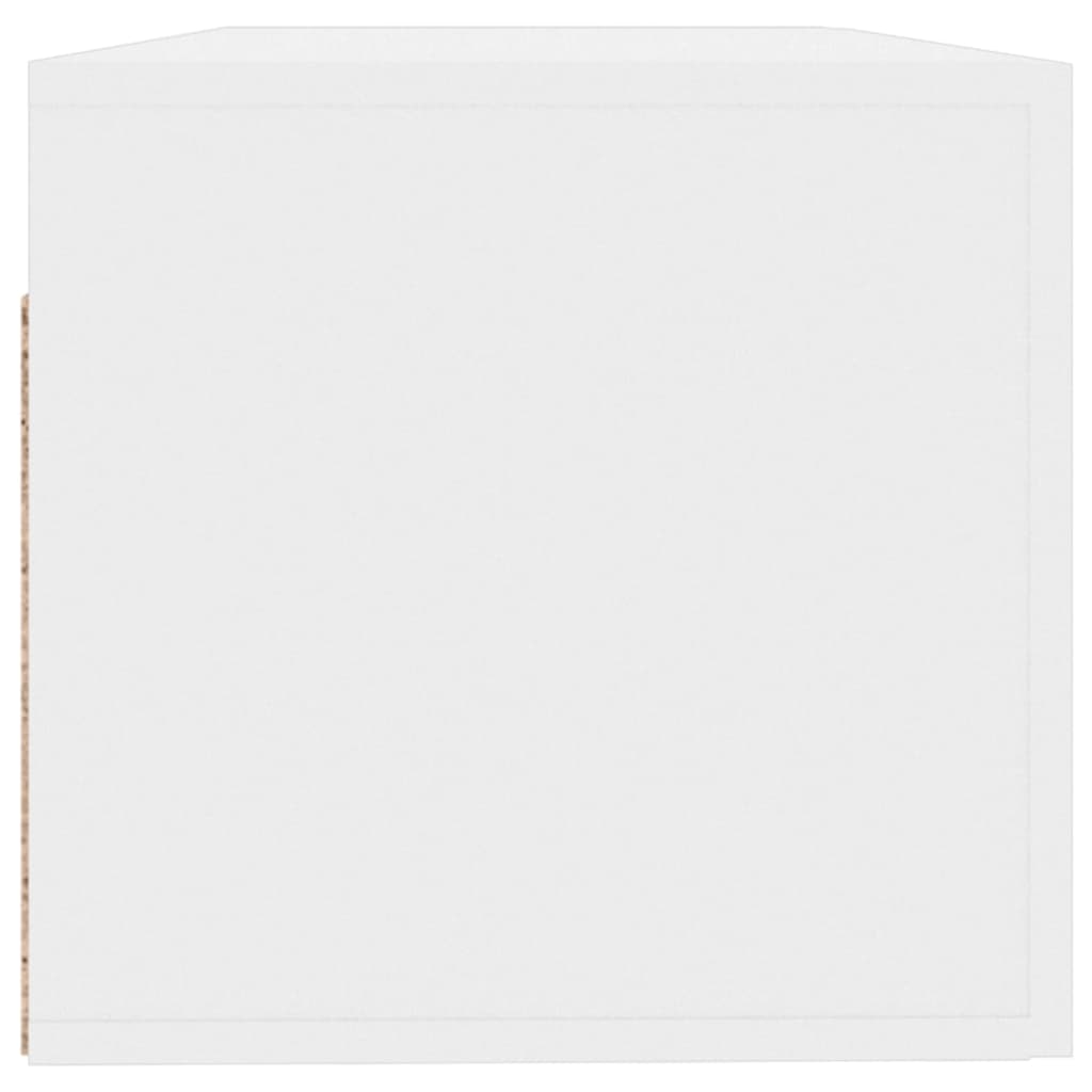 Wandschrank Hochglanz-Weiß 100x36,5x35 cm Holzwerkstoff