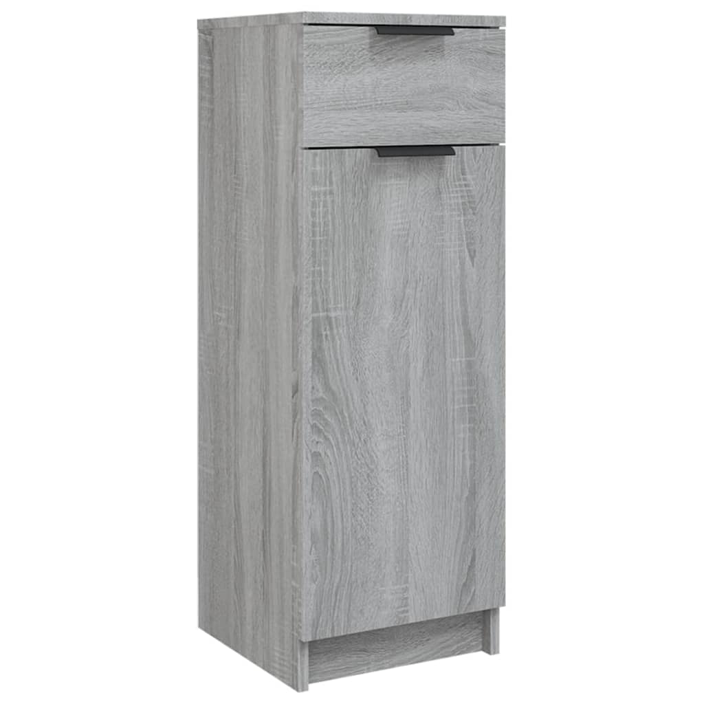 Badezimmerschrank Grau Sonoma 32x34x90 cm Holzwerkstoff