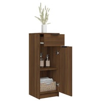 Thumbnail for Badezimmerschrank Braun Eiche 32x34x90 cm Holzwerkstoff