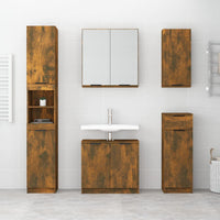 Thumbnail for Wand-Badschrank Räuchereiche 32x20x67 cm