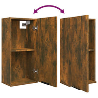 Thumbnail for Wand-Badschrank Räuchereiche 32x20x67 cm
