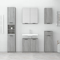 Thumbnail for Wand-Badschrank Grau Sonoma 32x20x67 cm