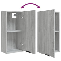 Thumbnail for Wand-Badschrank Grau Sonoma 32x20x67 cm