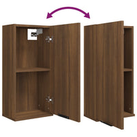 Thumbnail for Wand-Badschrank Braun Eichen-Optik 32x20x67 cm