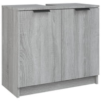 Thumbnail for Badezimmerschrank Grau Sonoma 64,5x33,5x59 cm Holzwerkstoff