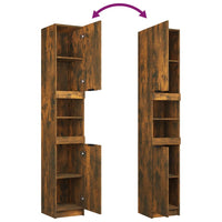 Thumbnail for Badschrank Räuchereiche 32x34x188,5 cm Holzwerkstoff