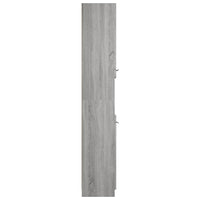 Thumbnail for Badschrank Grau Sonoma 32x34x188,5 cm Holzwerkstoff