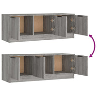 Thumbnail for TV-Schrank Grau Sonoma 102x35x36,5 cm Holzwerkstoff