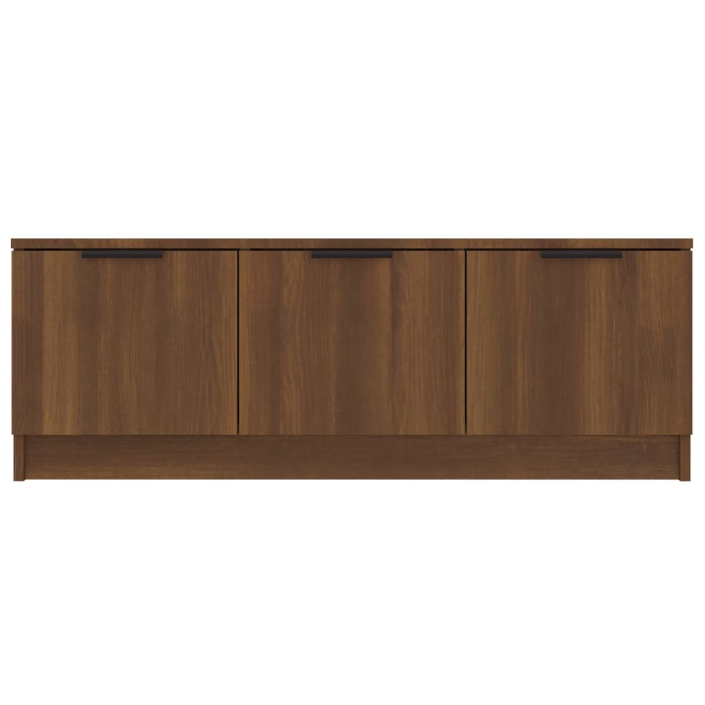TV-Schrank Braun Eichen-Optik 102x35x36,5 cm Holzwerkstoff