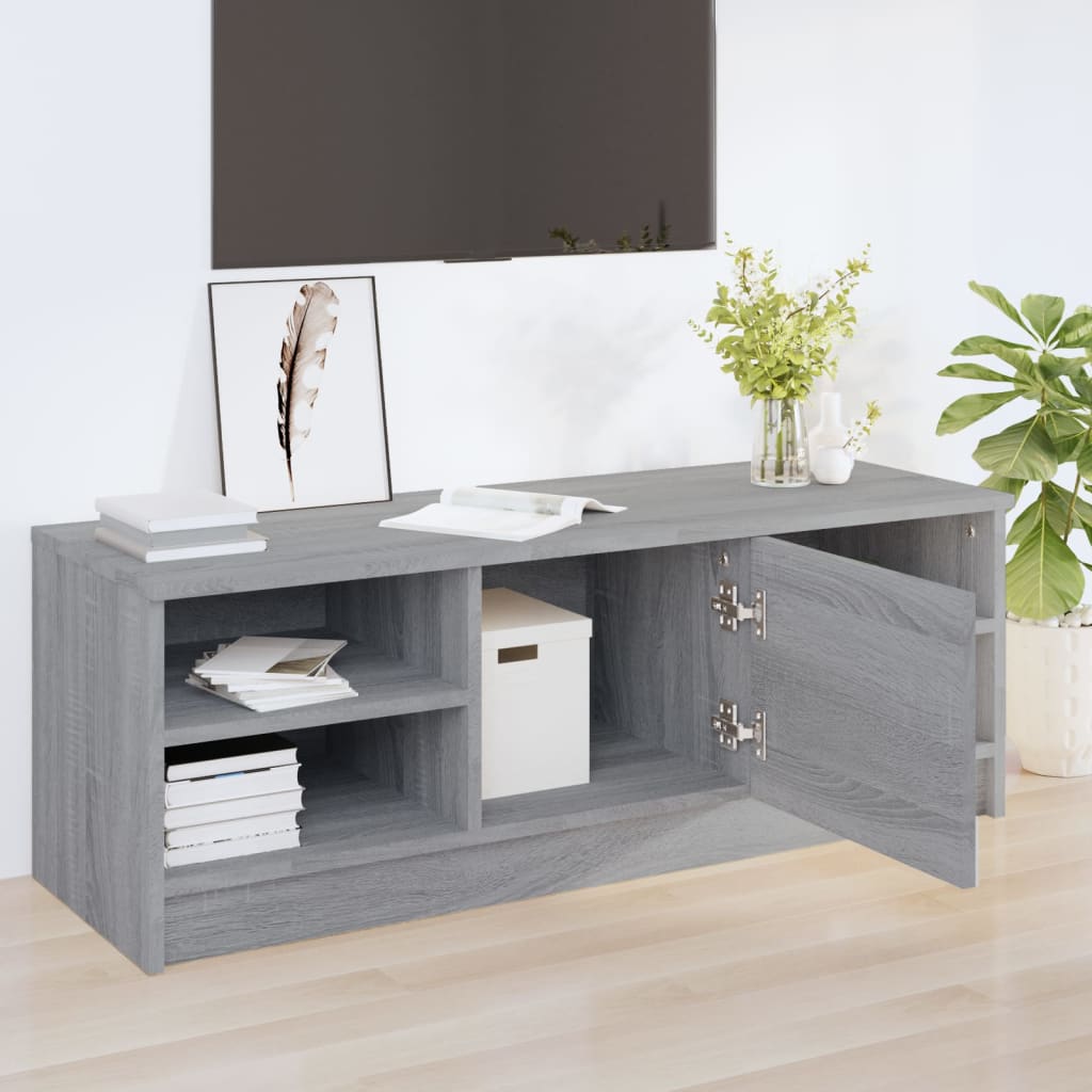 TV-Schrank Grau Sonoma 102x35,5x36,5 cm Holzwerkstoff