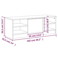 Thumbnail for TV-Schrank Braun Eichen-Optik 102x35,5x36,5 cm Holzwerkstoff