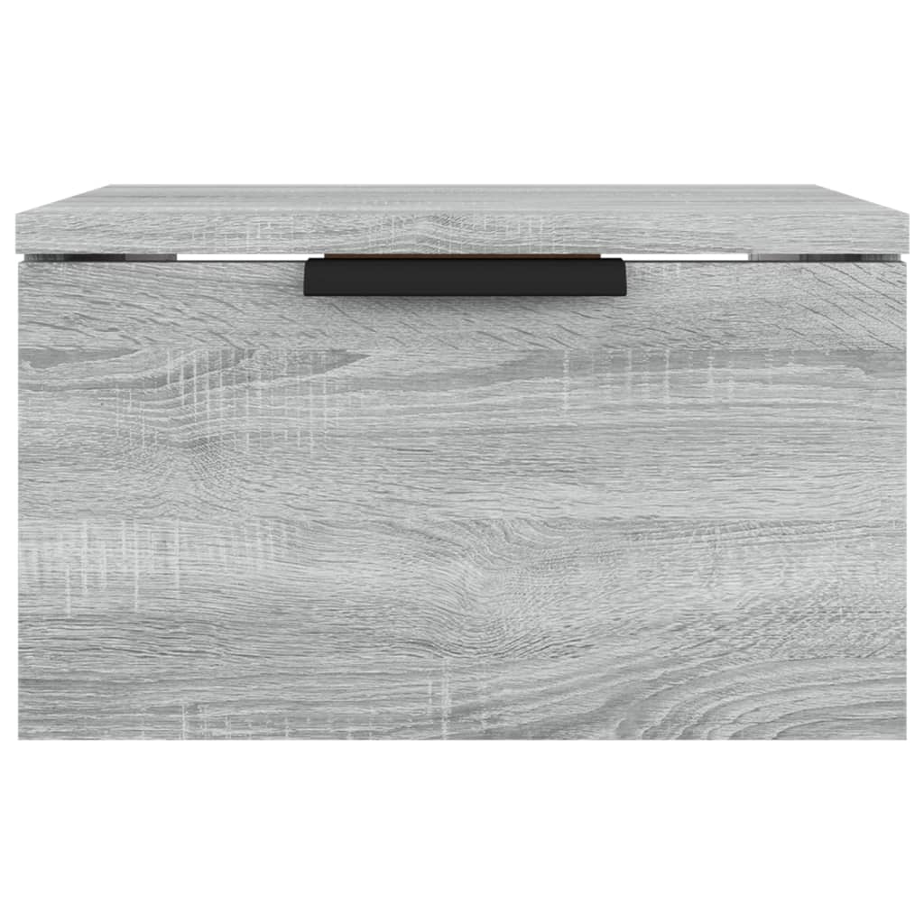 Wand-Nachttisch Grau Sonoma 34x30x20 cm