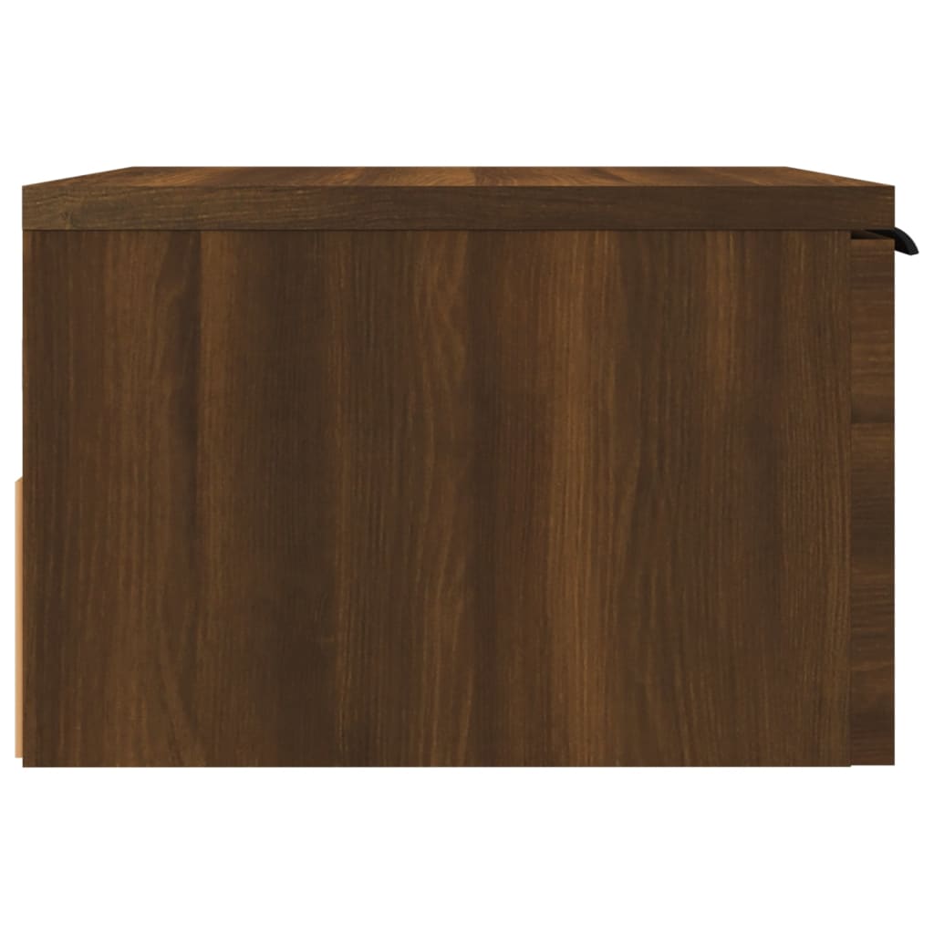 Wand-Nachttisch Braun Eiche 34x30x20 cm