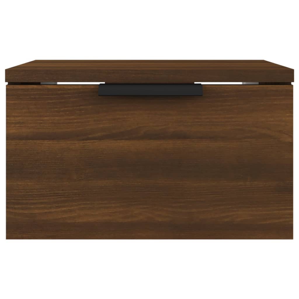 Wand-Nachttische 2 Stk. Braun Eiche 34x30x20 cm