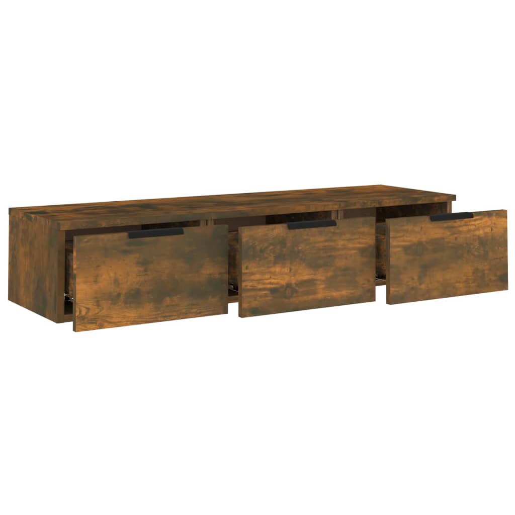 Wandschrank Räuchereiche 102x30x20 cm Holzwerkstoff