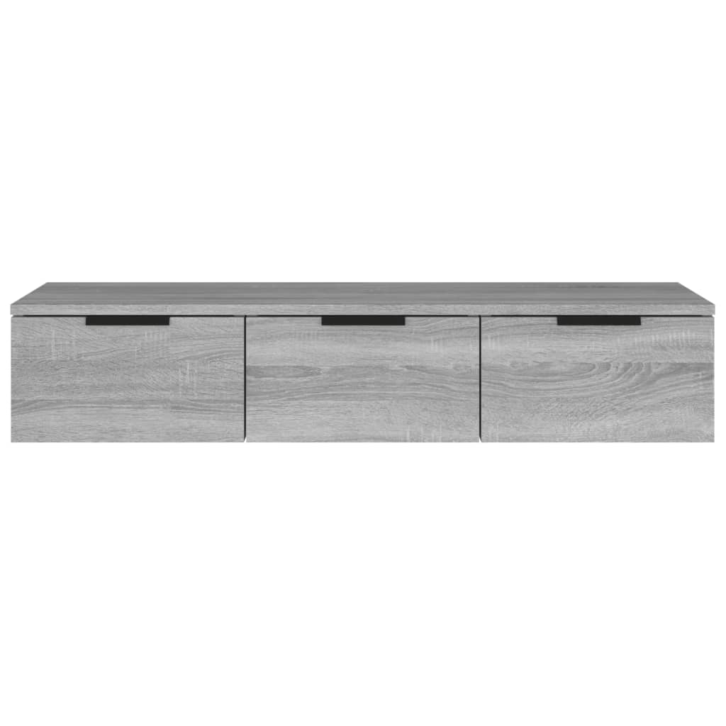 Wandschrank Grau Sonoma 102x30x20 cm Holzwerkstoff