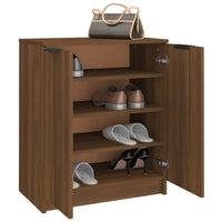 Thumbnail for Schuhschrank Braun Eichen-Optik 59x35x70 cm Holzwerkstoff