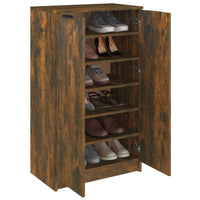 Thumbnail for Schuhschrank Räuchereiche 59x35x100 cm Holzwerkstoff