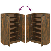 Thumbnail for Schuhschrank Räuchereiche 59x35x100 cm Holzwerkstoff