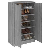 Thumbnail for Schuhschrank Grau Sonoma 59x35x100 cm Holzwerkstoff