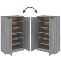 Thumbnail for Schuhschrank Grau Sonoma 59x35x100 cm Holzwerkstoff