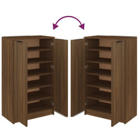 Thumbnail for Schuhschrank Braun Eichen-Optik 59x35x100 cm Holzwerkstoff