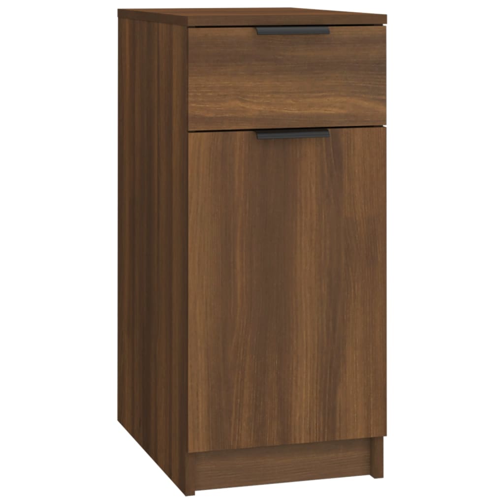 Schreibtischschrank Braun Eiche 33,5x50x75 cm Holzwerkstoff