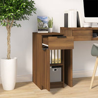 Thumbnail for Schreibtischschrank Braun Eiche 33,5x50x75 cm Holzwerkstoff