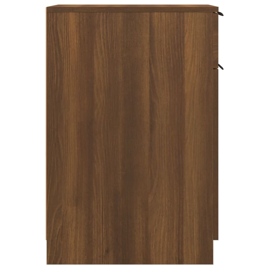 Schreibtischschrank Braun Eiche 33,5x50x75 cm Holzwerkstoff