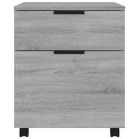 Thumbnail for Mobiler Aktenschrank mit Rollen Grau Sonoma 45x38x54 cm