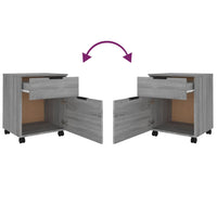 Thumbnail for Mobiler Aktenschrank mit Rollen Grau Sonoma 45x38x54 cm